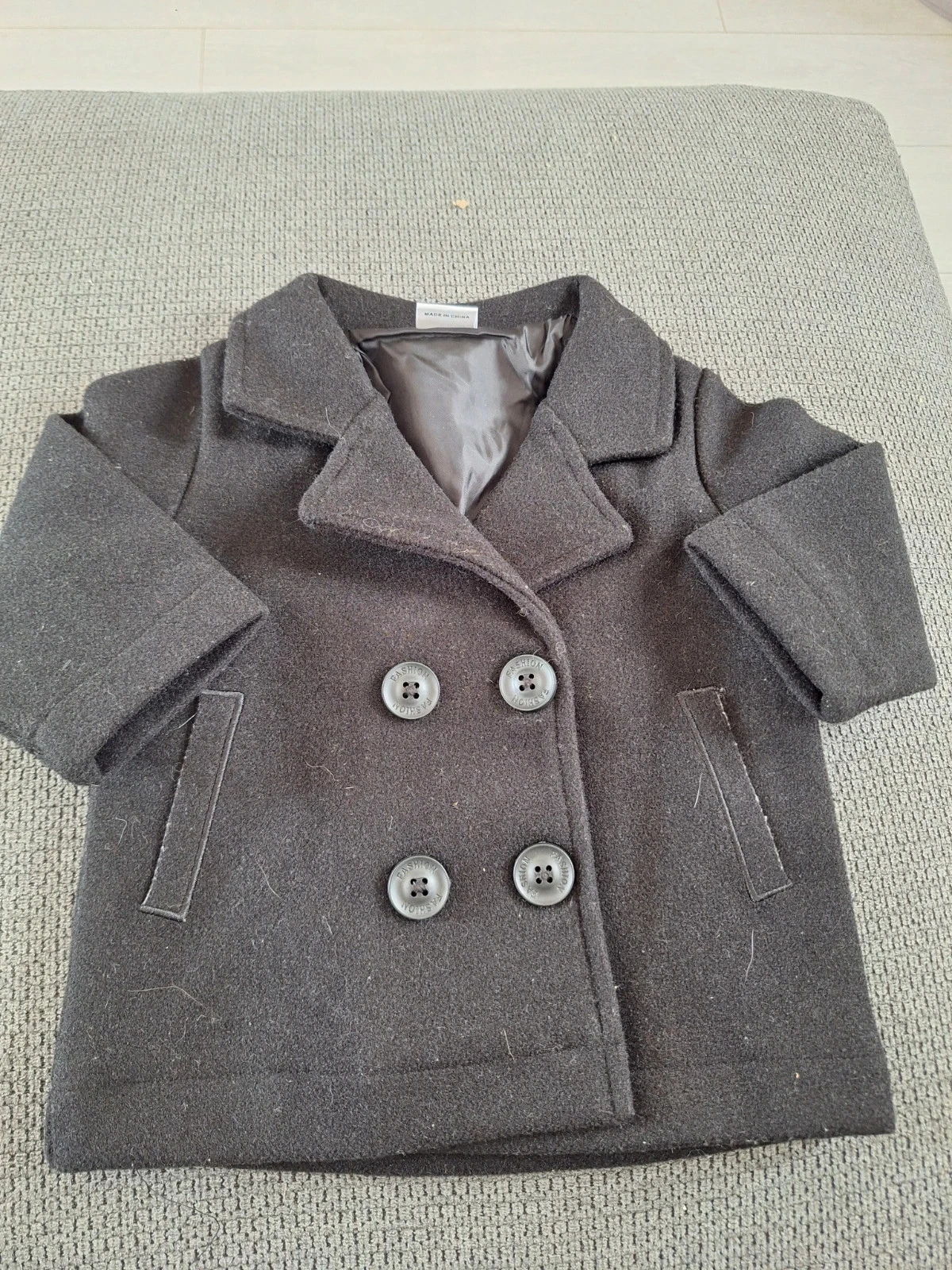 Manteau chic noir 0-3 mois